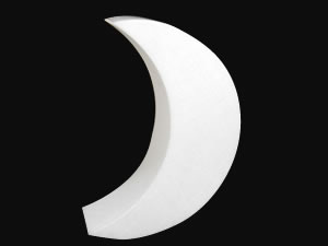 三日月型ランプシェードの押し曲げ加工